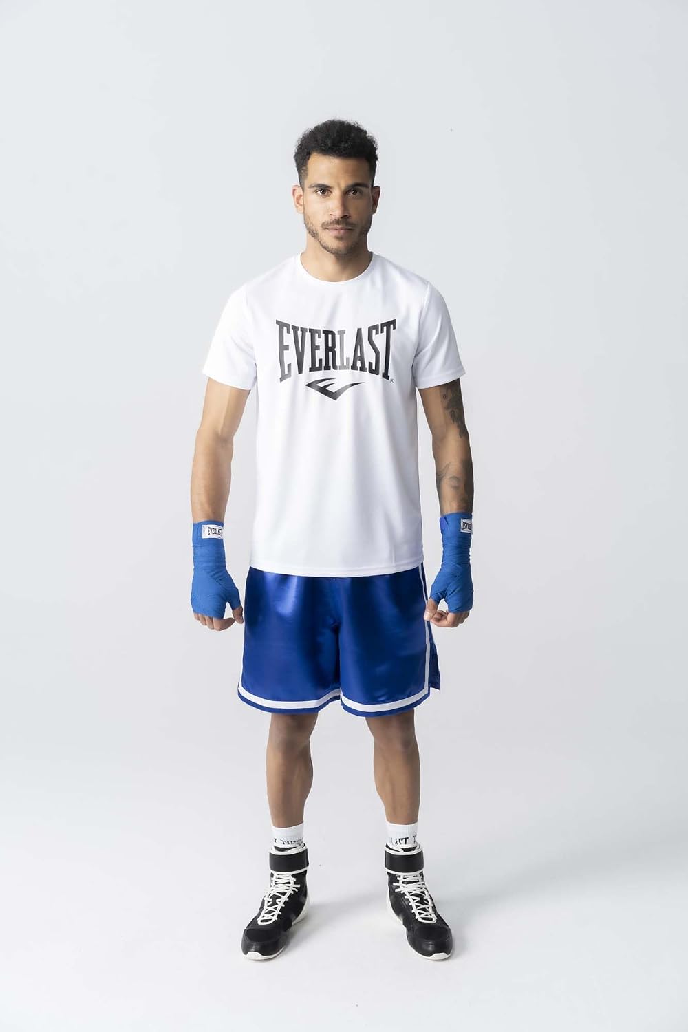 Detalle 2 de Everlast Competition – męskie spodenki bokserskie czarno-złote