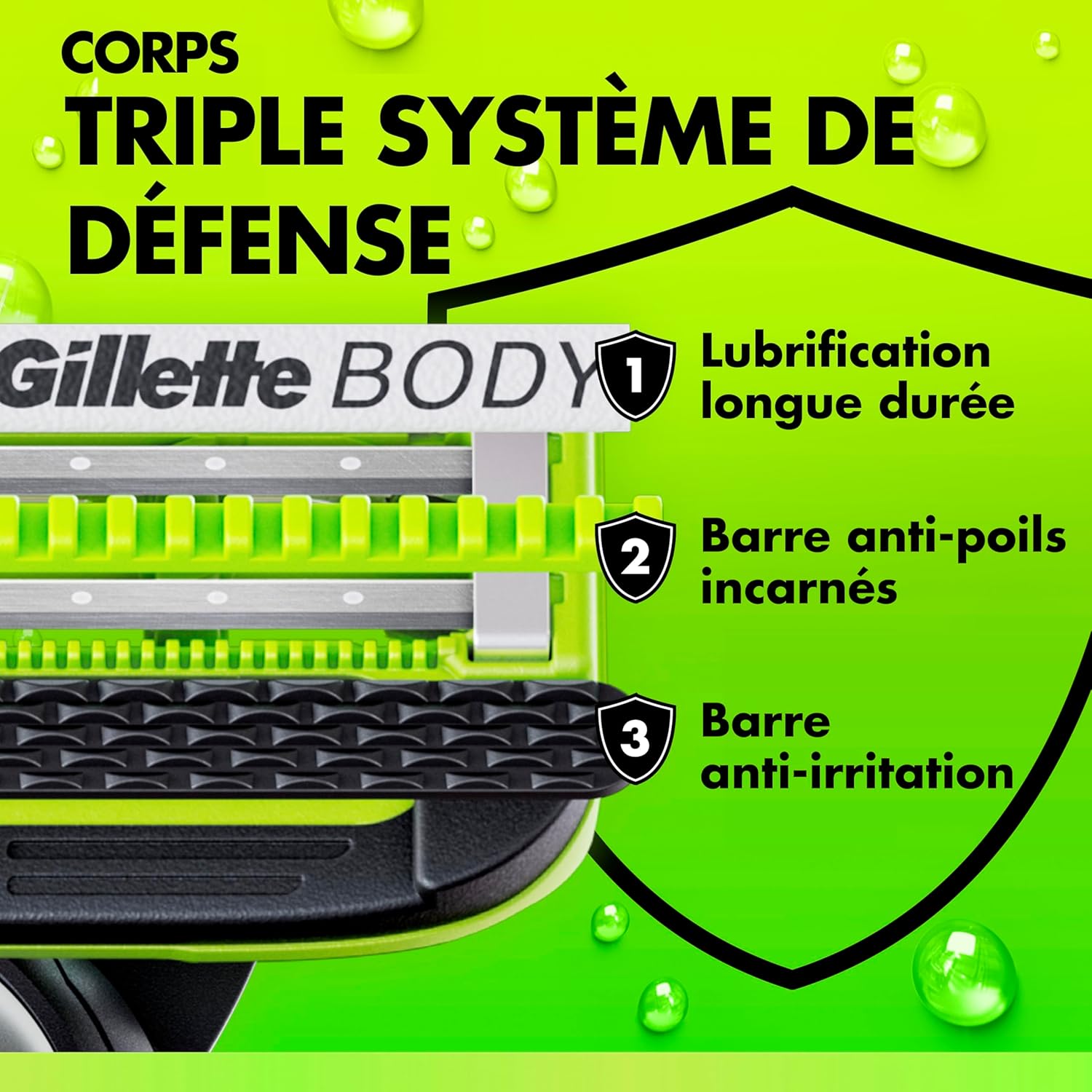 Thumbnail 5 de Gillette Labs Body + Intimate kit rasage homme : 2 rasoirs, exfoliant visage et support magnétique