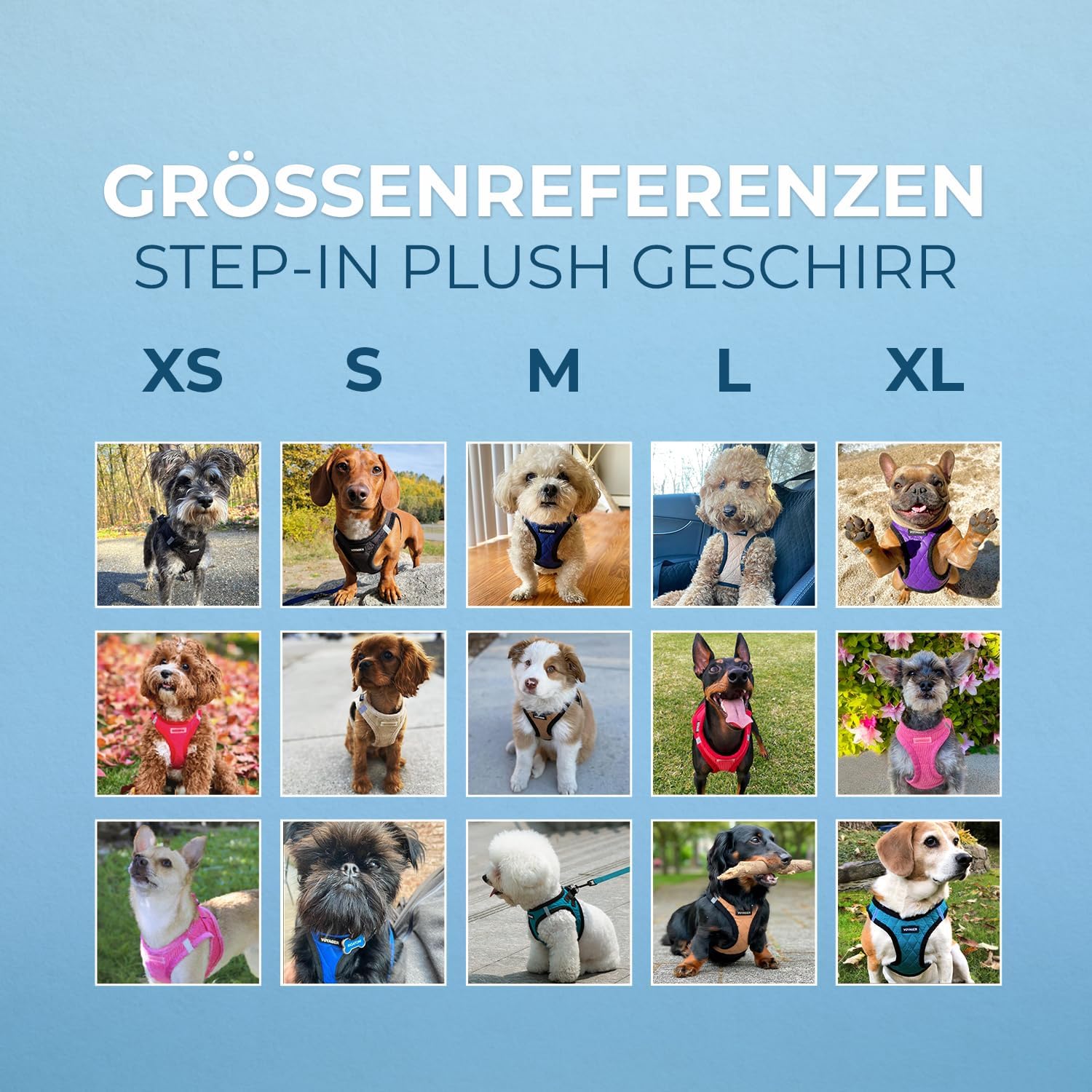 Detalle de Voyager Step-In Plüsch-Hundegeschirr – weiches, reflektierendes Geschirr für Kleine bis Mittlere Hunde (Türkis, Größe S, Brust 37–40 cm)