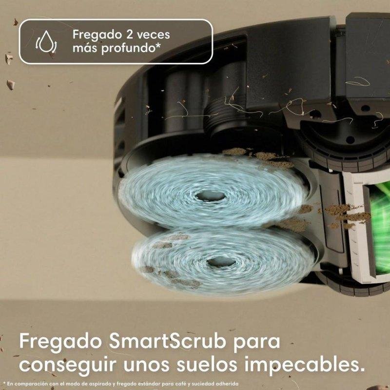 Detalle de Robot aspirador y fregasuelos Roomba Plus 515 Combo de Irobot: Autovaciado, LiDAR y limpieza 2 en 1