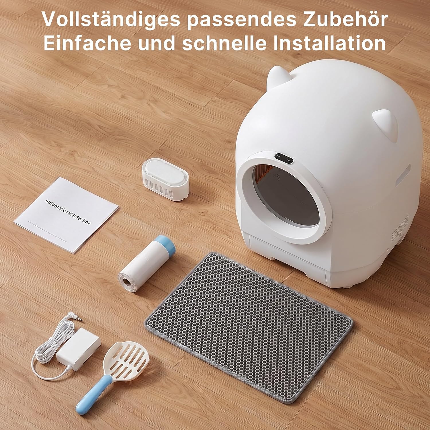 Thumbnail 6 de JUMMICO Elektrisches, selbstreinigendes Katzenklo XXL mit 90L Fassungsvermögen