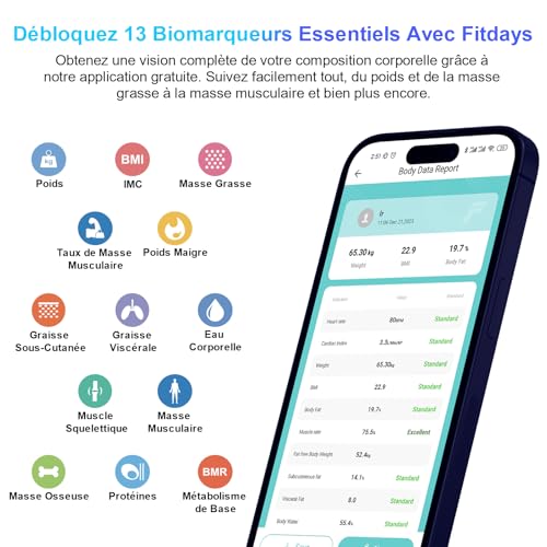 Thumbnail 1 de Bascula Digital SmartFit 180kg con App y Monitores💪