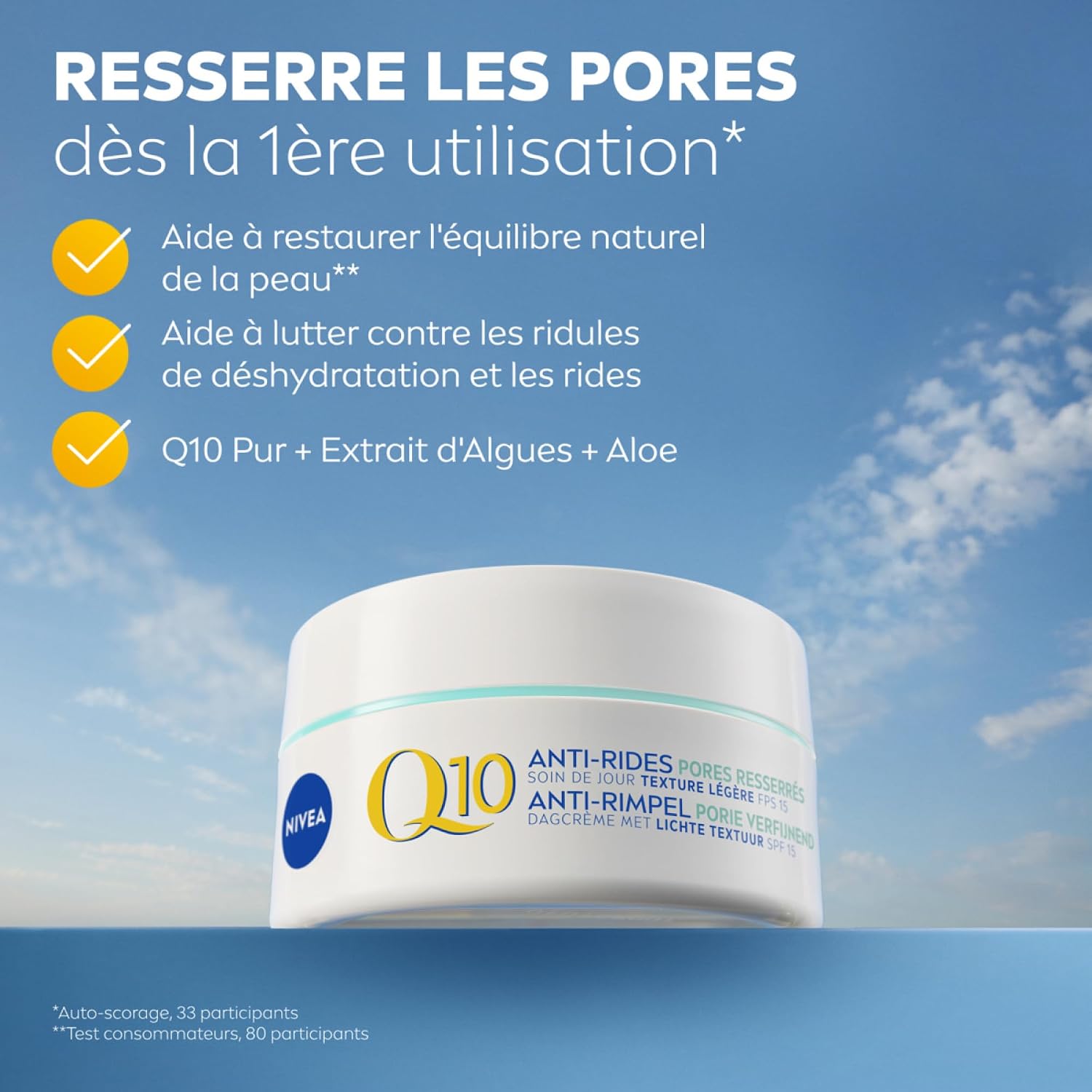 Detalle 2 de NIVEA Q10 Pores Resserrés anti-rides 50 ml