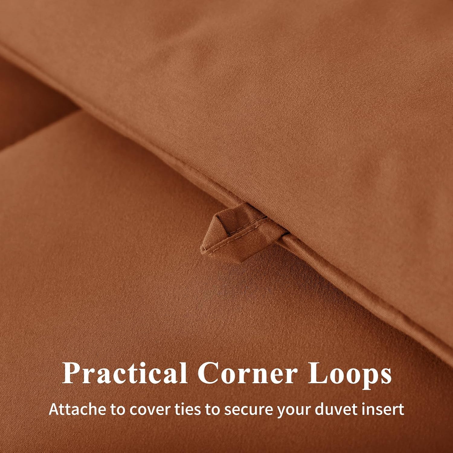Thumbnail 5 de Tifschlaf Coverless Duvet Super King Size 10.5 Tog – All‑Season, 260x220cm in Burnt Orange