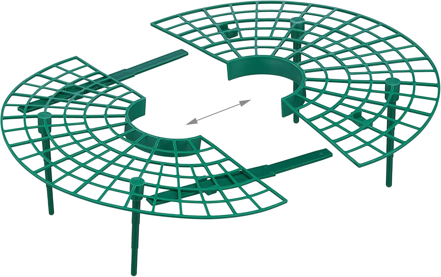 Thumbnail 5 de Relaxdays Set da 20 Anelli di Supporto per Fragole – Sostegno in Plastica Verde (10 x 30 cm), Protezione e Aerazione