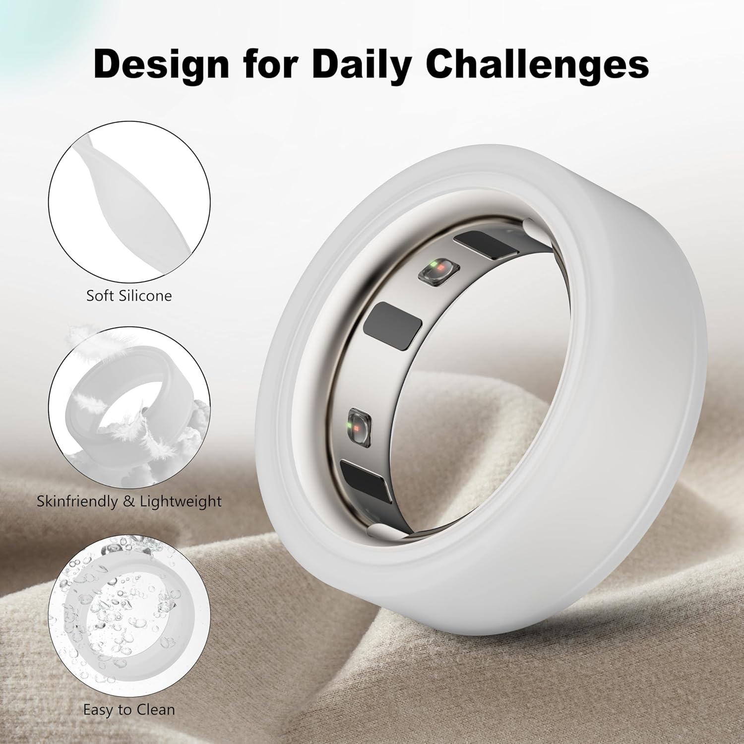 Thumbnail 3 de Snyeest Cover for Oura Ring 4/Gen 3 Pro – Silicone Protective Case (Size M, 8/9/10/11)