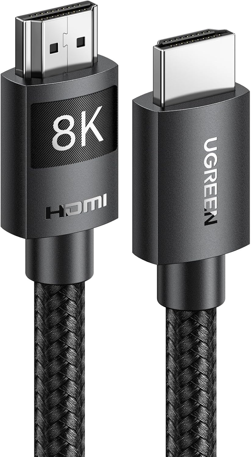 Detalle de UGREEN HDMI 2.1ケーブル 5m、48Gbps・8K@60Hz・eARC対応、ナイロン編み