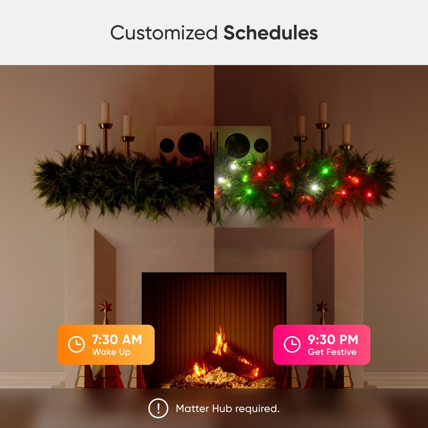 Detalle de Nanoleaf smart-lichtsnoer 24 m met 300 RGB-leds en wifi-bediening