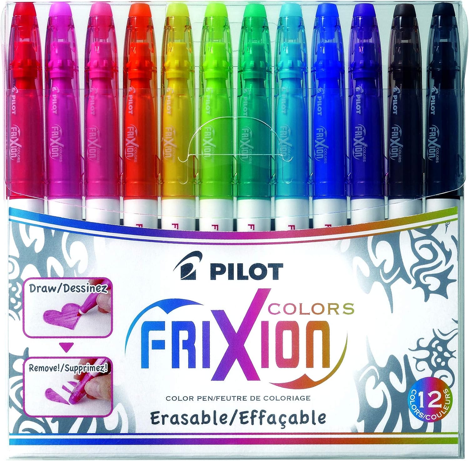 Thumbnail 3 de Pilot FriXion Colors 12 feutres effaçables: couleurs assorties et encre thermosensible