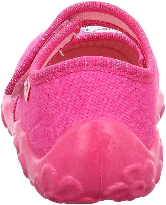 Detalle de Superfit Mädchen Bonny Hausschuhe Pink/Lila 32 EU – Bequeme Klett-Hausschuhe für zu Hause
