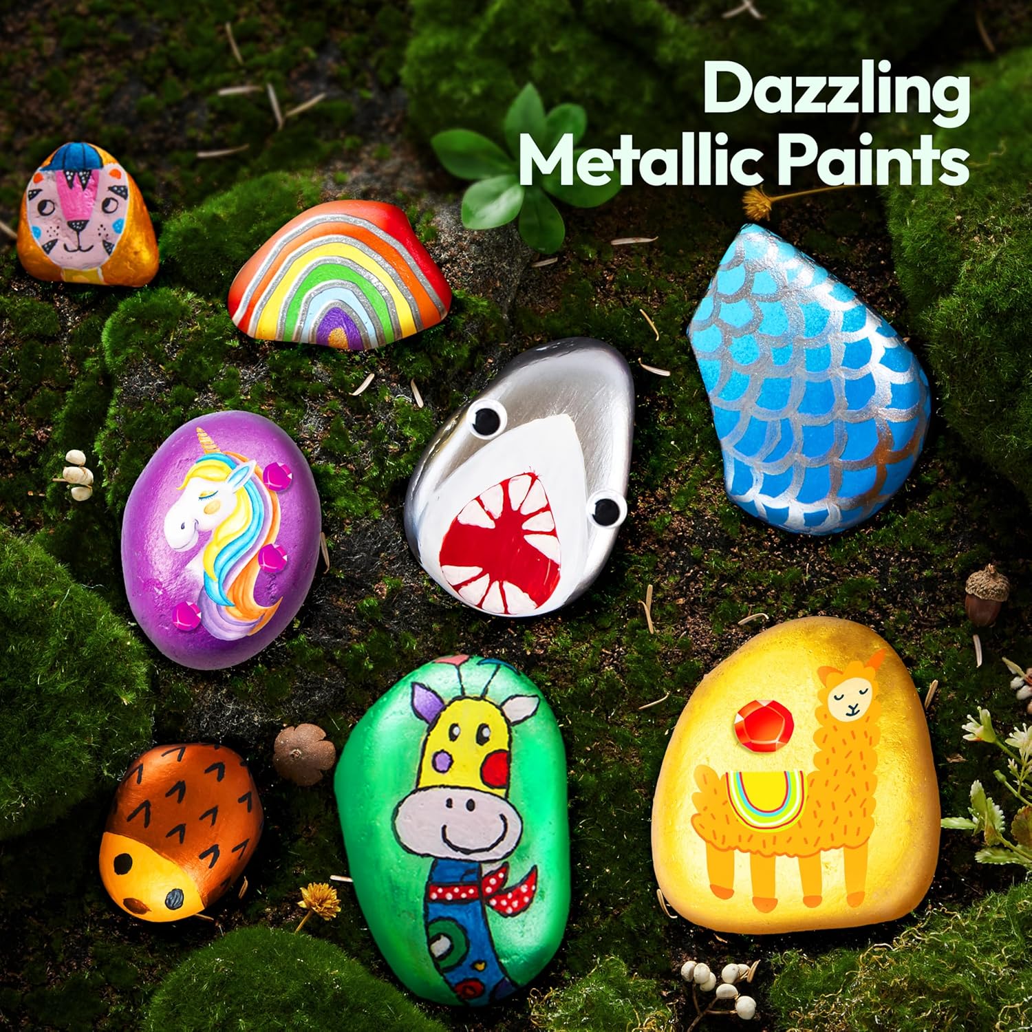 Thumbnail 1 de JOYIN Klever Kits Rock Painting Kit: Practical DIY Fun for Kids