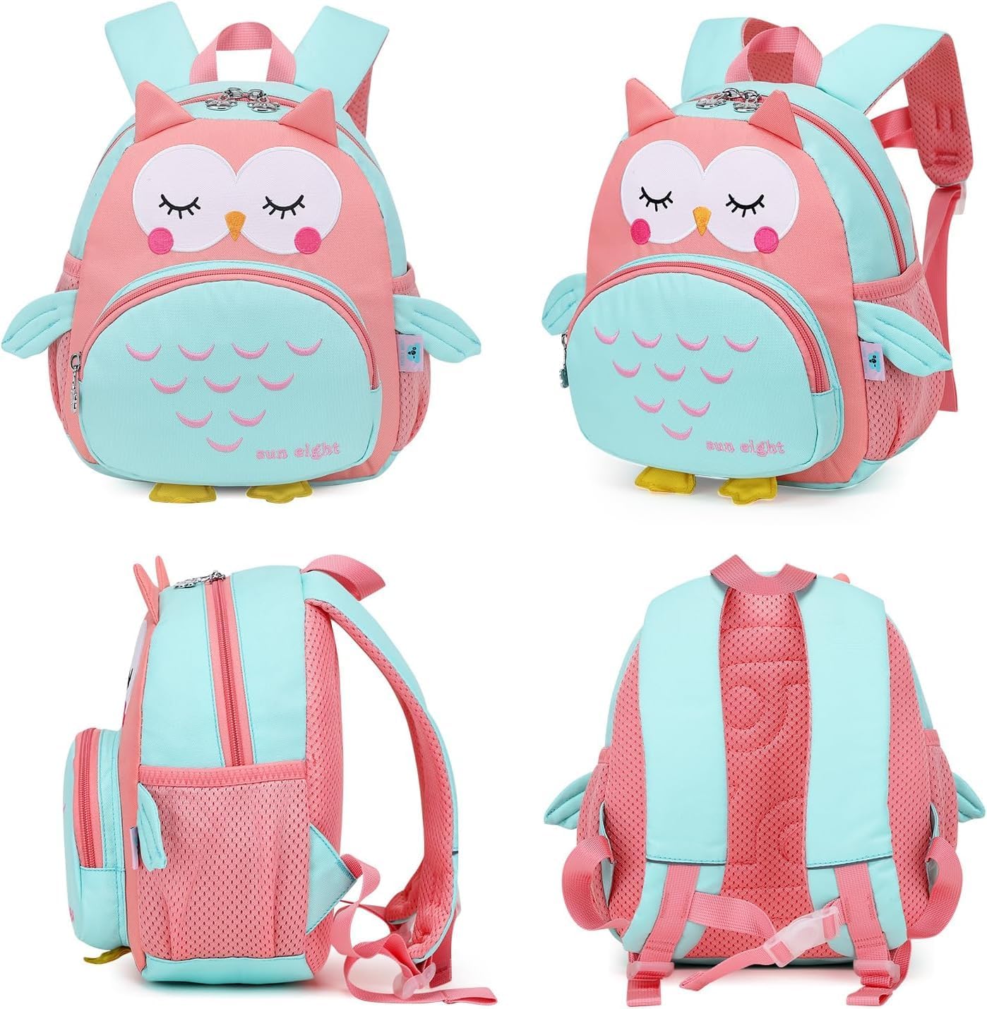 Detalle de SUN EIGHT Fashion Children Backpack for Boys & Girls (Bird Design) – Ultra‑Lightweight, Small School Bag