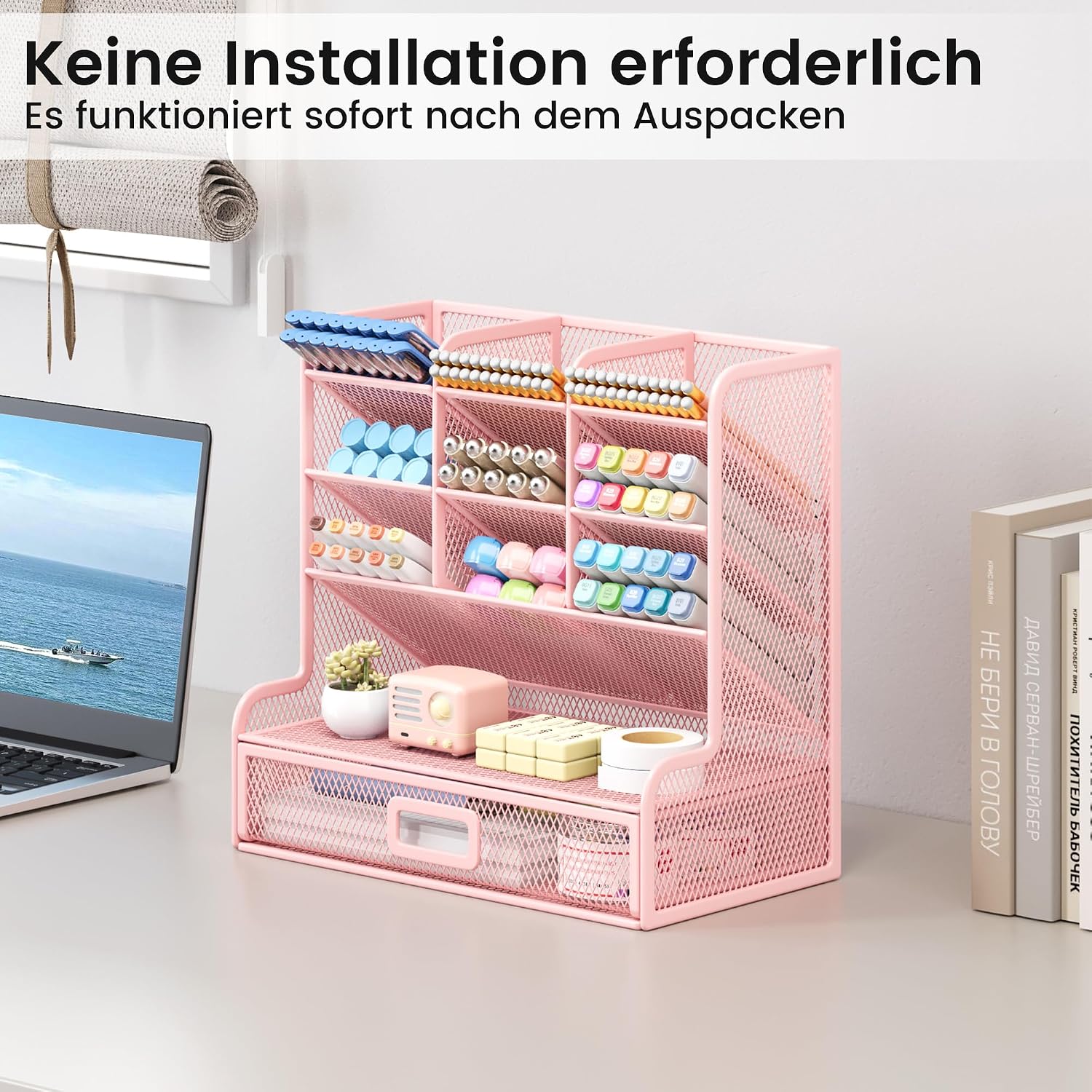 Detalle 2 de VITVITI Schreibtisch Organizer mit 9 Fächern