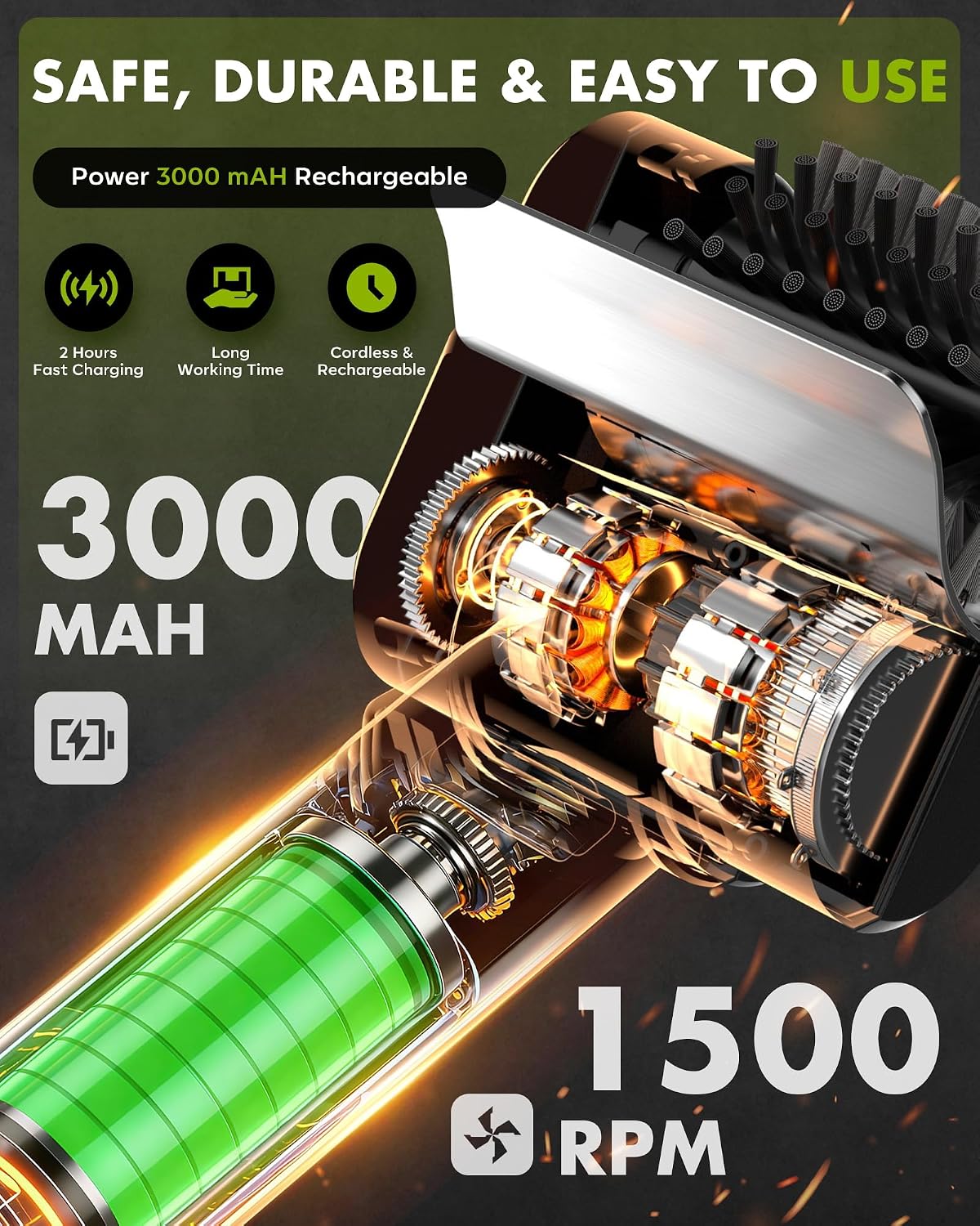Thumbnail 2 de YIGU Electric Grill Brush for Outdoor Grills