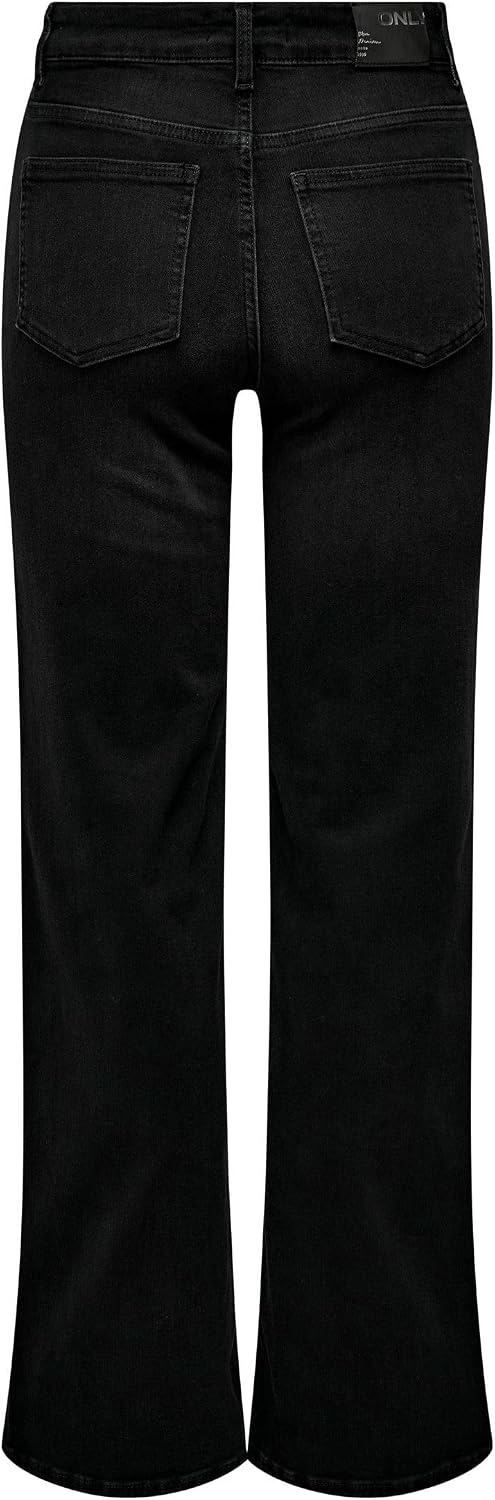 Detalle de ONLY Jeans mit weitem Bein ONLMADISON Hohe Taille – Damenjeans