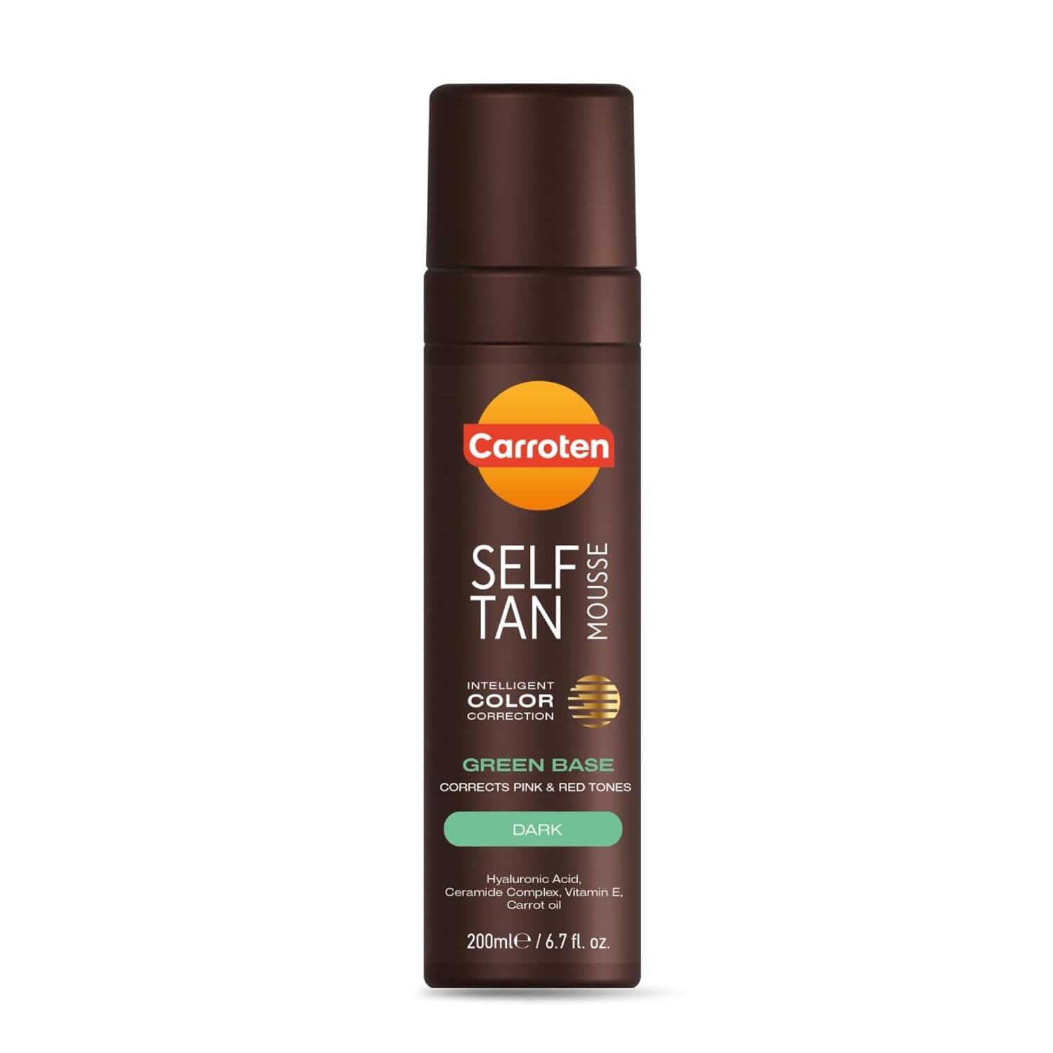 Detalle de Carroten Dark Self Tan Mousse, Green Base for Cool Undertones, 6.7 oz