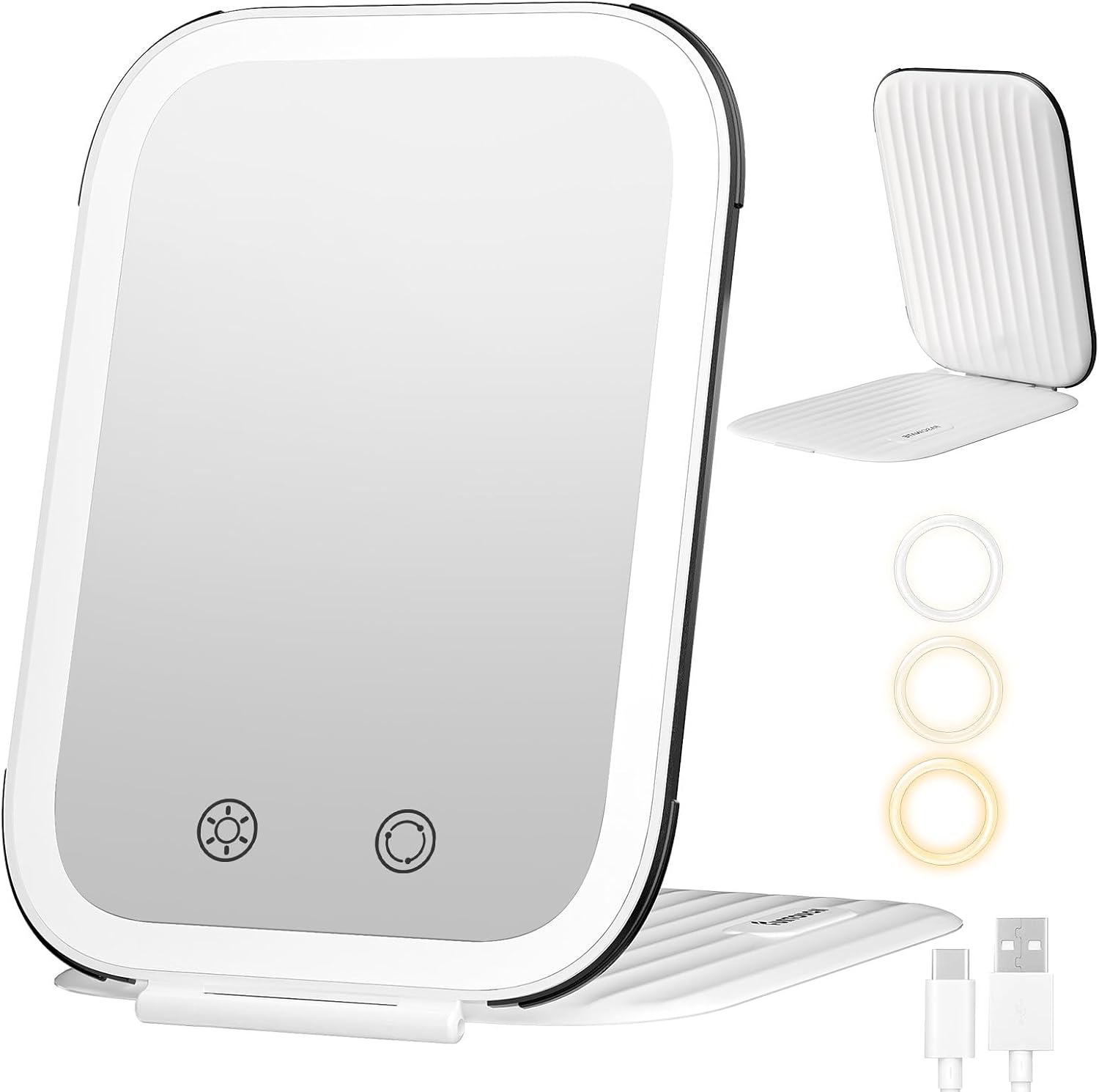 Detalle de FUNTOUCH Travel Makeup Mirror 2000mAh