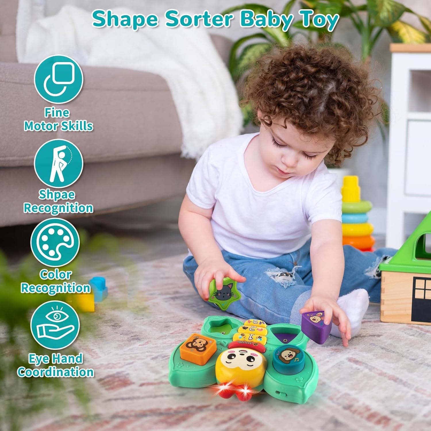 Thumbnail 1 de Felly Musical Toys sensory tummy time toy 6 months