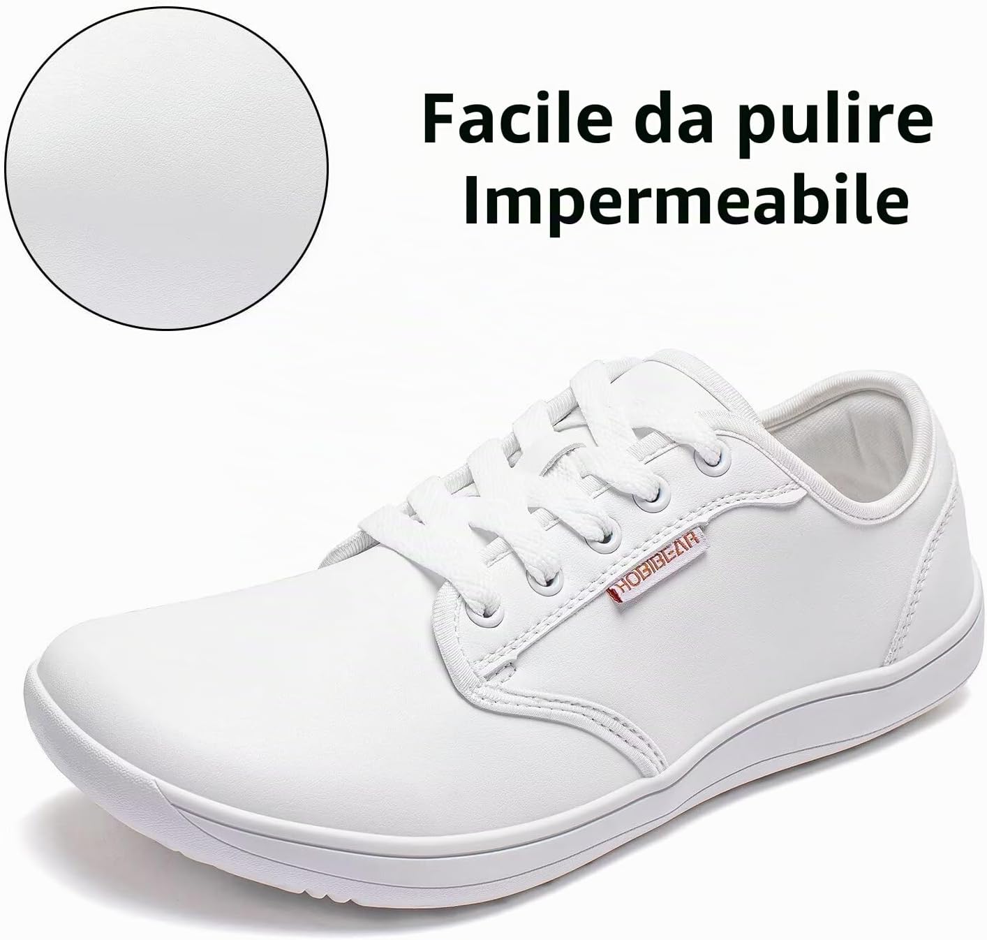Detalle 2 de HOBIBEAR Scarpe a piedi nudi unisex con puntera larga, minimaliste e zero drop