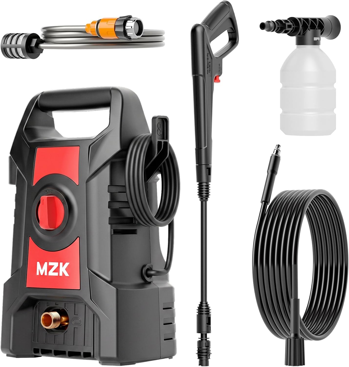 Detalle de MZK ET2603-1 Lightweight Electric Pressure Washer with Foam Cannon