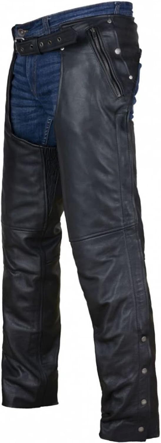 Detalle de Dream Apparel Motorcycle Chaps in Leather