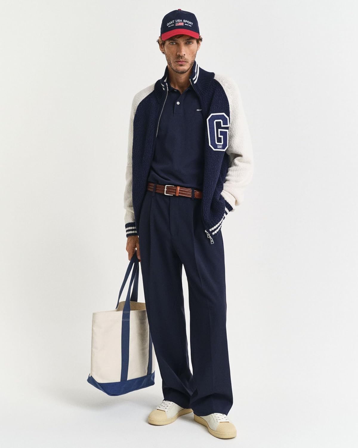 Thumbnail 3 de Gant Herren Tipping Ss Pique Rugger – Normale Passform, Flachstrickkragen