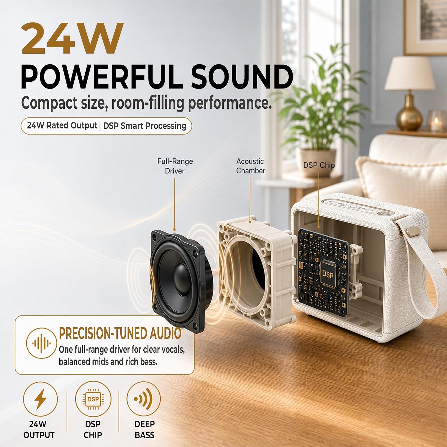 Thumbnail 1 de MADDECKERS MG II Portable Bluetooth Speaker – 24W RMS, IP67, 17+ Hours