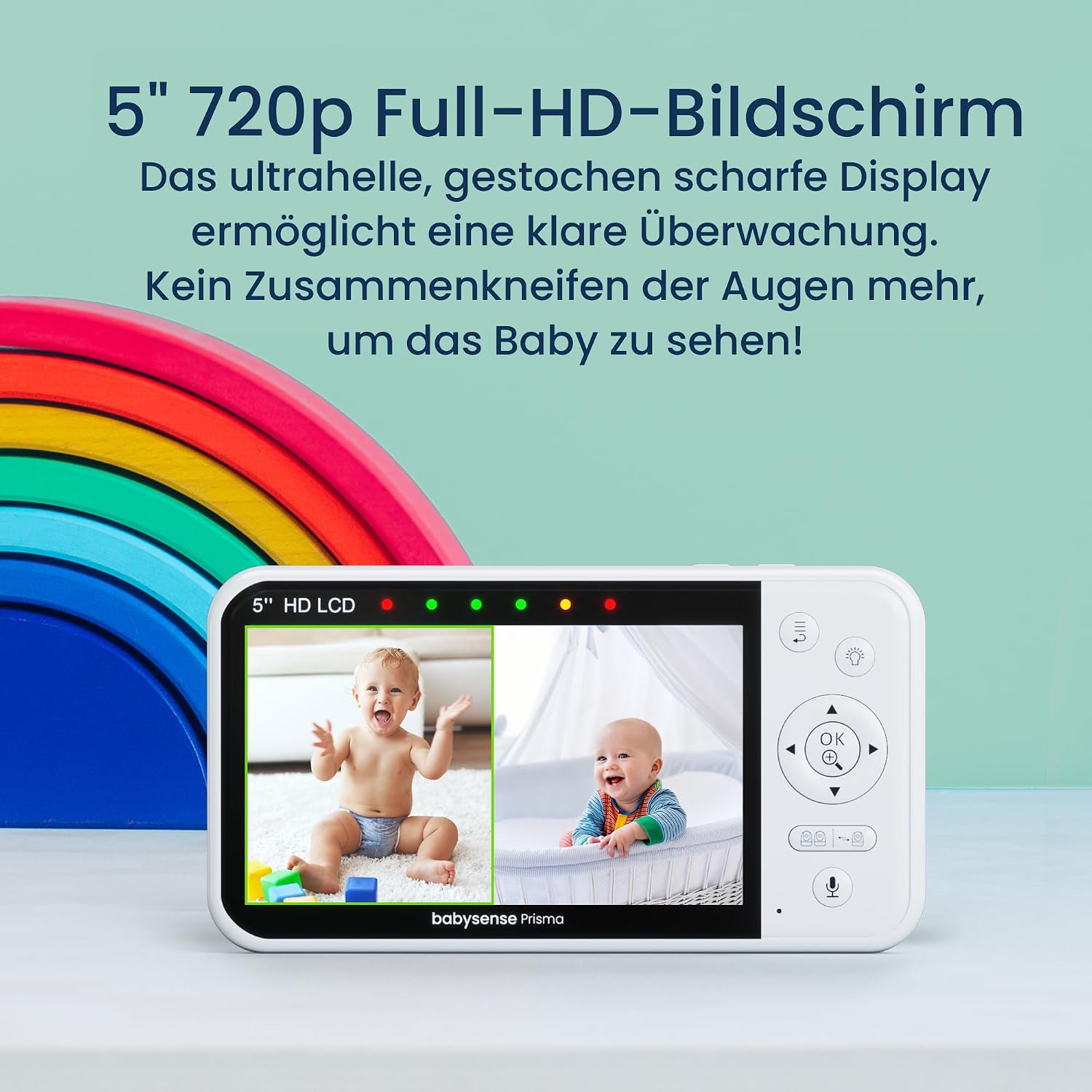 Thumbnail 4 de Babysense Babyphone 5 Zoll 720P HD