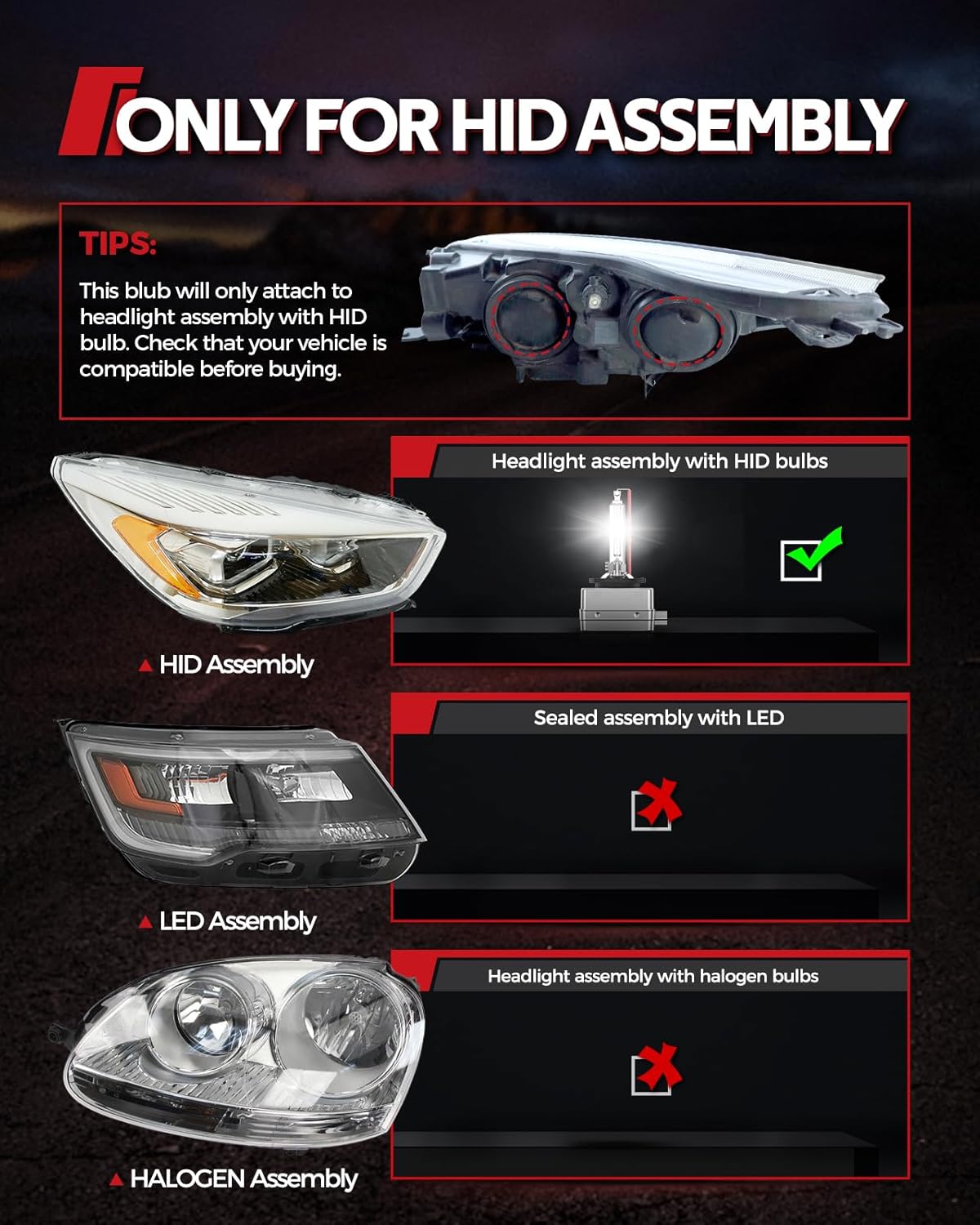 Thumbnail 6 de Torchbeam D3S/D3R HID Bulbs — 30000 Lumens, 6500K, 45W, Pack of 2