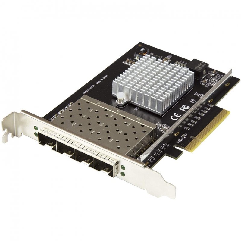 Detalle de StarTech PEX10GSFP4I: Tarjeta de Red PCIe con 4 puertos SFP+ para 10 Gbps