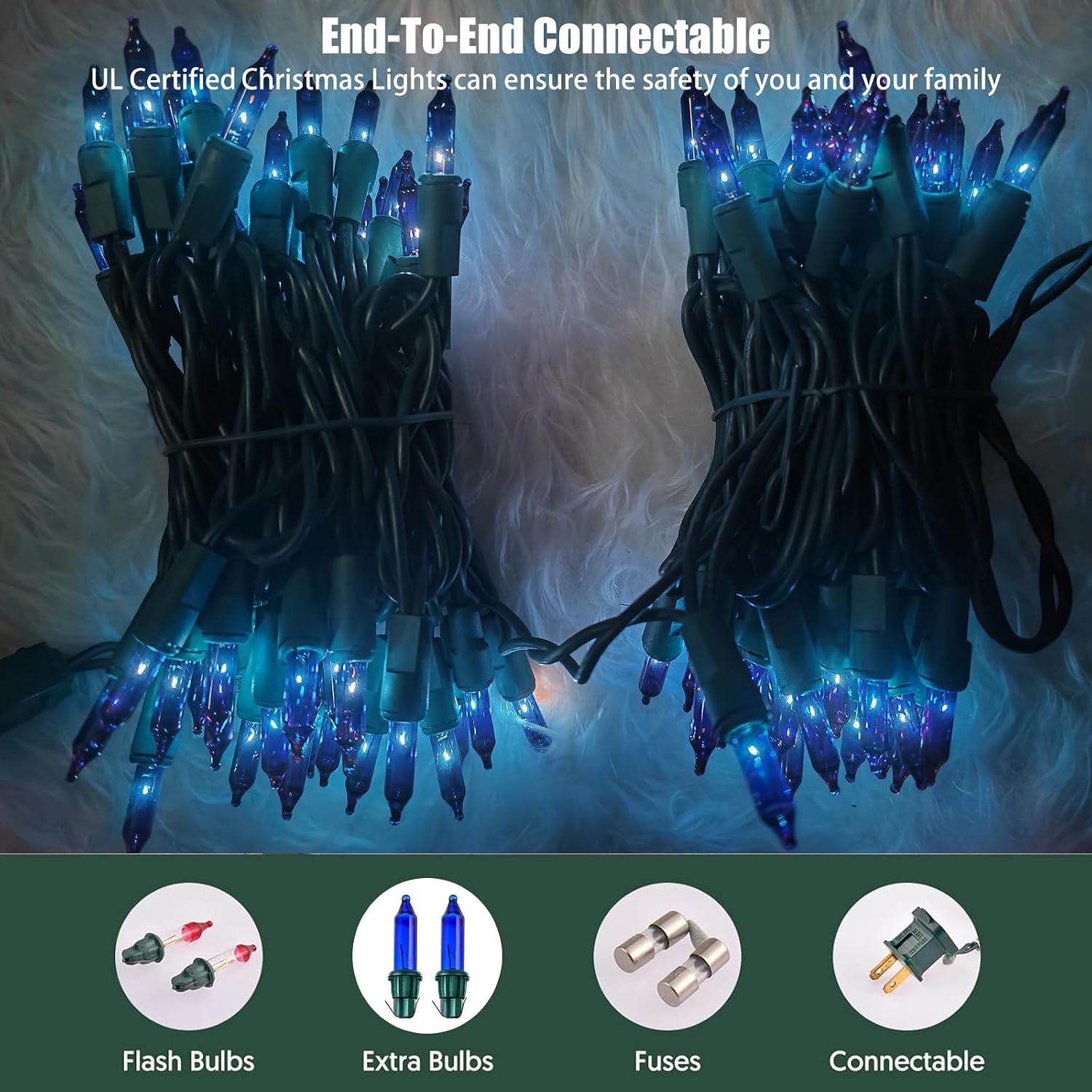 Detalle 2 de HISHINY Christmas String Lights, 21 Feet