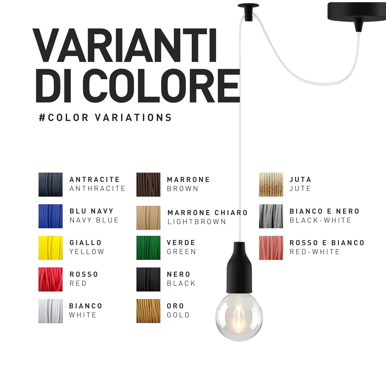 Thumbnail 6 de smartect Cavo elettrico tessile grigio scuro tripolare (3 x 0,75 mm²), 3 metri