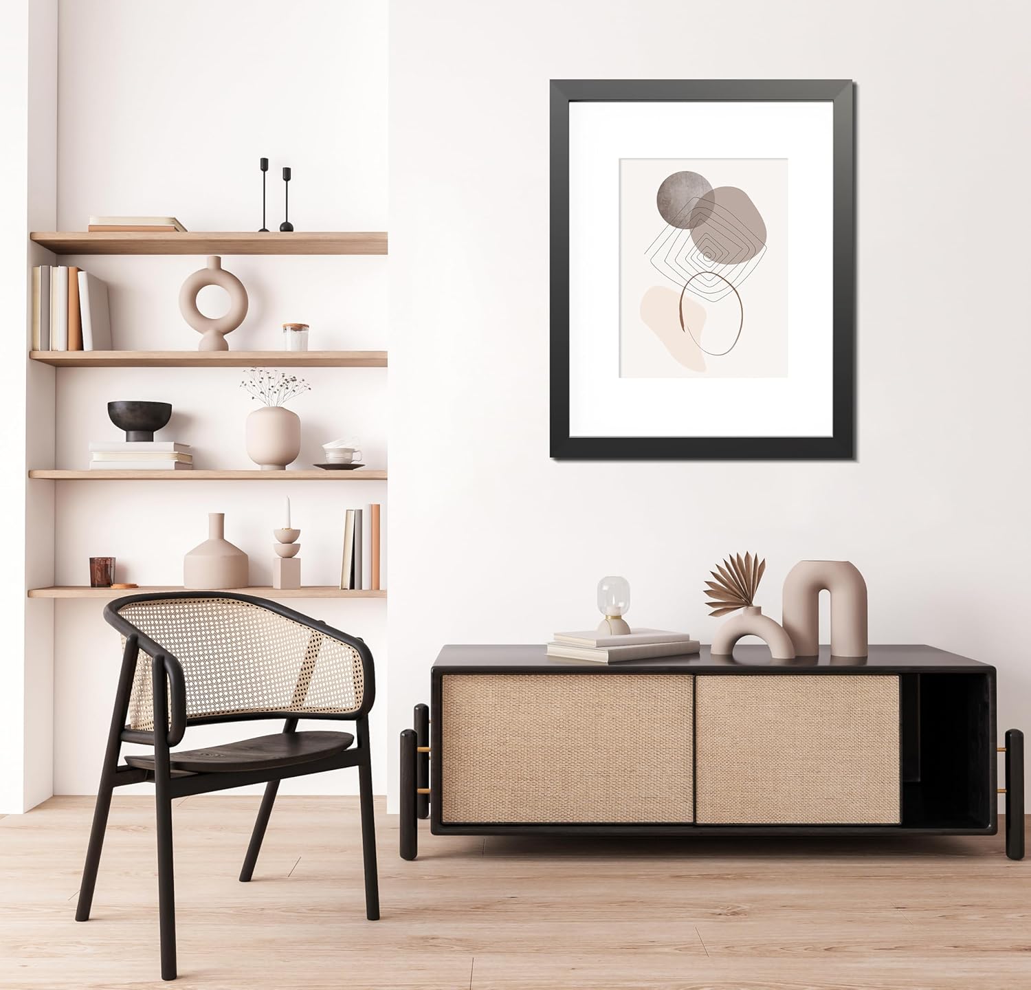 Thumbnail 6 de Tinkeps A2 Black Picture Frame – Engineered Wood with Plexiglass and A3 Mount