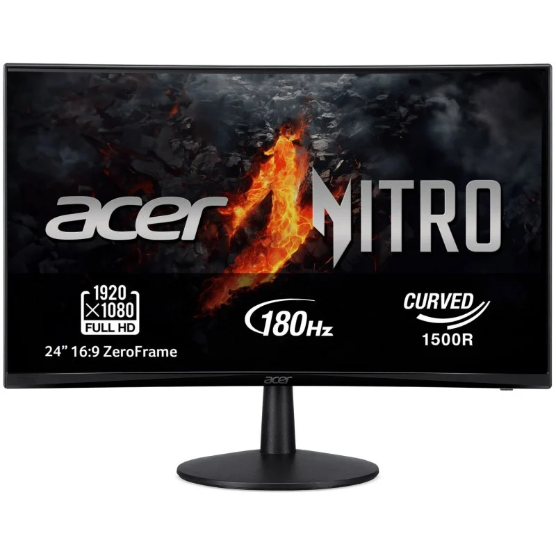 Detalle de Acer Nitro ED240QS3bmiipx monitor gaming curvo Full HD, 180 Hz y FreeSync Premium