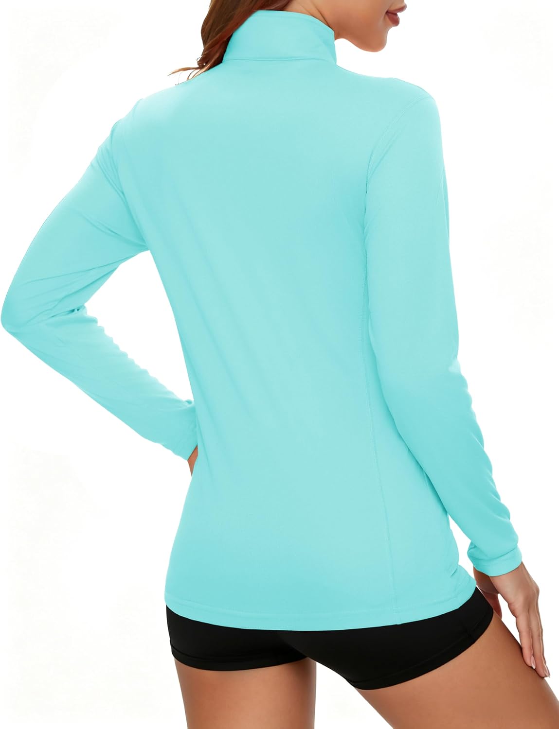 Detalle 2 de MAGCOMSEN Women's Quarter-Zip Sun Shirt Polyester