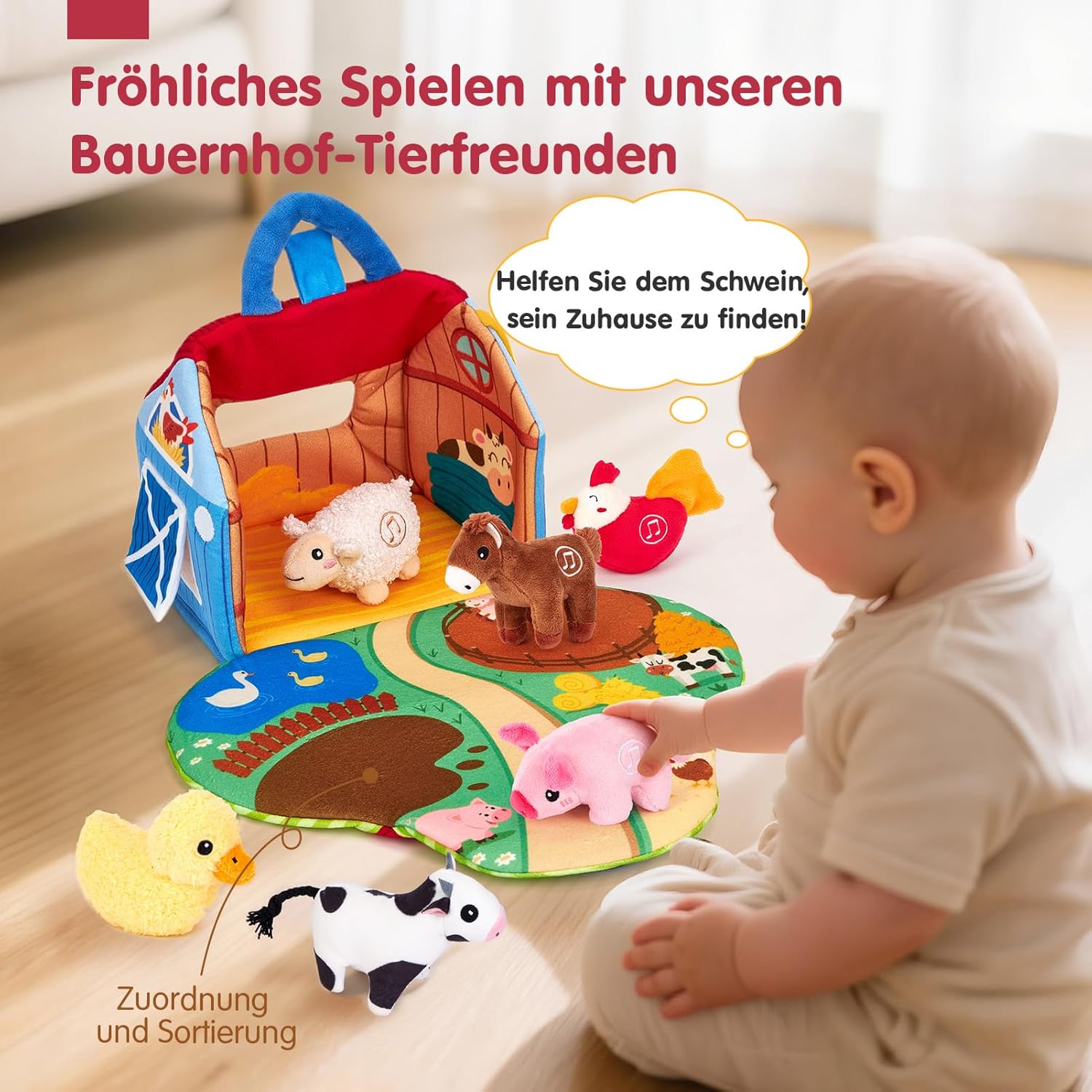 Thumbnail 4 de hahaland Bauernhof Spielzeug 6 Monate