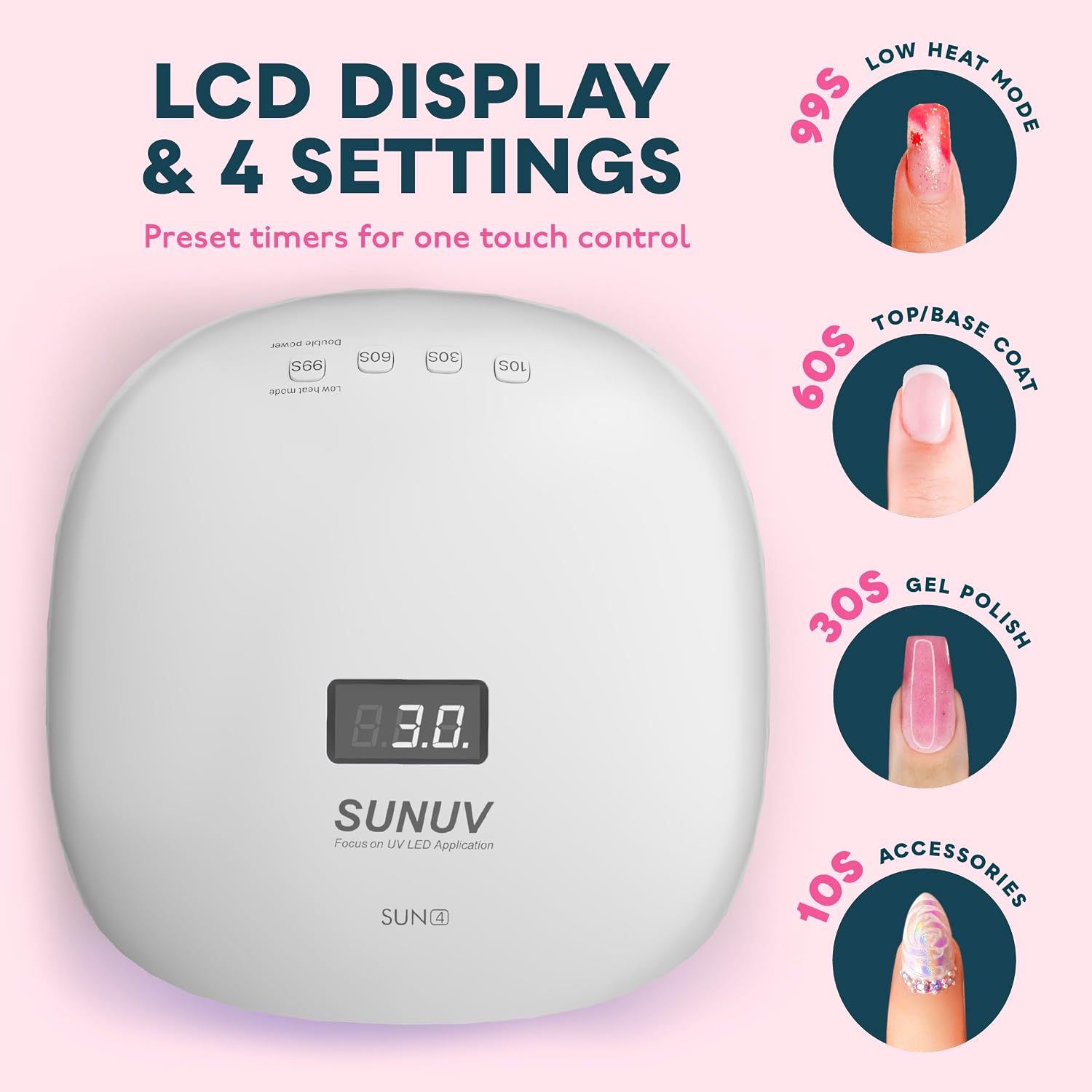 Detalle de SUNUV UV LED Lampe 36 LEDs für Gelnägel
