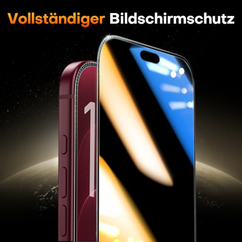 Thumbnail 7 de TOCOL Privacy-Schutzfolie für iPhone 18 Pro 6,3 Zoll – militärischer Schutz, einfache Montage