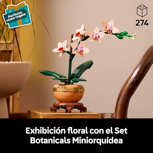 Thumbnail 1 de LEGO Botanicals Miniorquídea 10343 — Maqueta de Orquídea para Decoración y Regalo