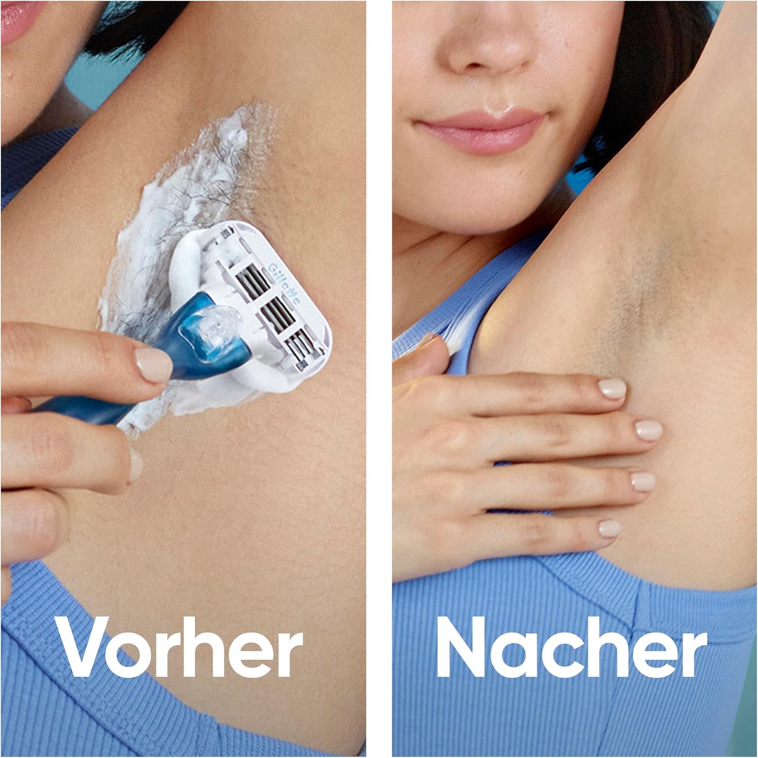 Thumbnail 5 de Gillette Venus Smooth Damenrasierer Blau – Nassrasierer mit wiederverwendbarem Handstück und 5 Rasierklingen