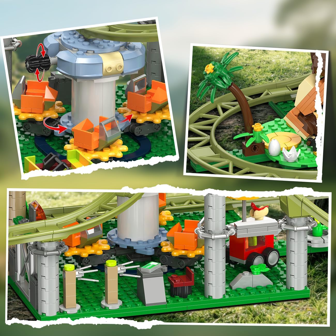 Thumbnail 6 de HOGOKIDS Dinosaurier Achterbahn 1222 Teile 🧩