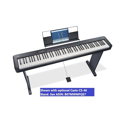 Thumbnail 12 de Casio CDP-S110BK: Pianoforte digitale a 88 tasti pesati in nero, compatto e versatile