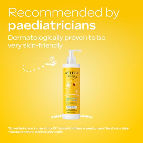 Detalle de Weleda Baby Calendula Shampoo & Body Wash Sensitive 400 ml (Large Size)