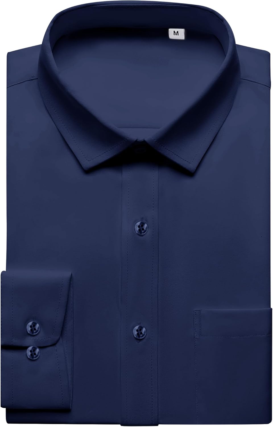 Detalle 2 de J.VER Herren Langarm-Hemd Business Casual – knitterarmes Stretchhemd mit Button-Down-Kragen