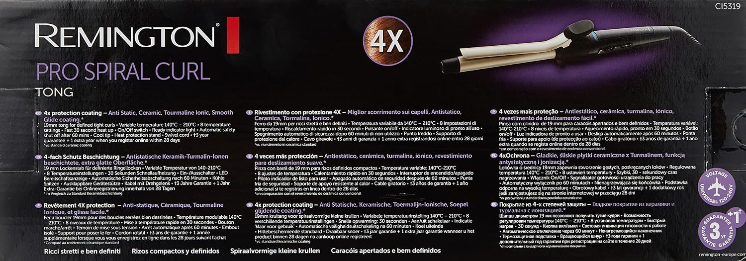 Detalle de Remington Arricciacapelli Pro Spiral CI5319 19 mm