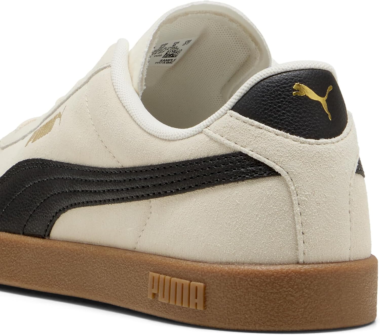Detalle de PUMA Club II – Sneaker mit beschichtetem Leder und Fußball-Designnähten