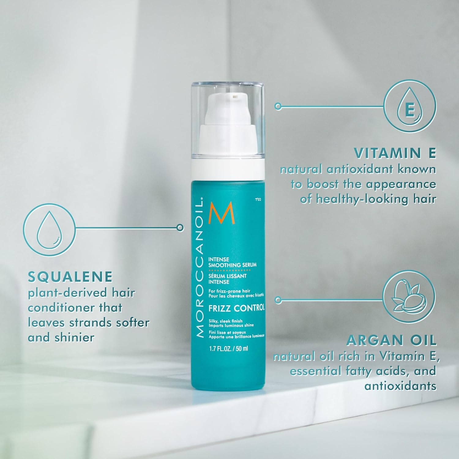 Detalle 2 de Moroccanoil Sérum Lissant Intense Antifrisottis – 50 ml