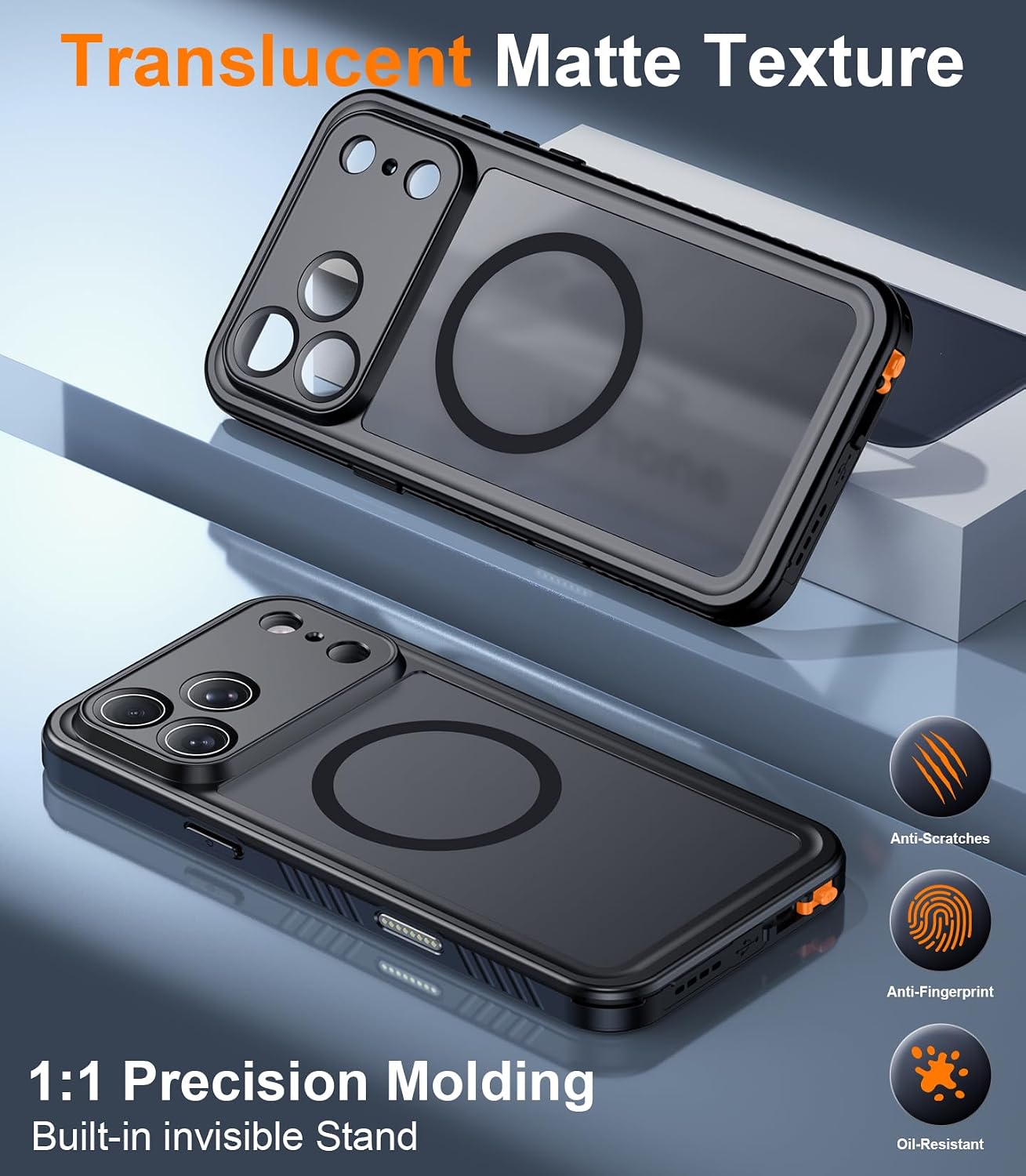 Thumbnail 6 de Temdan Waterproof Case for iPhone 18 Pro Max, IP68 and MagSafe Compatible