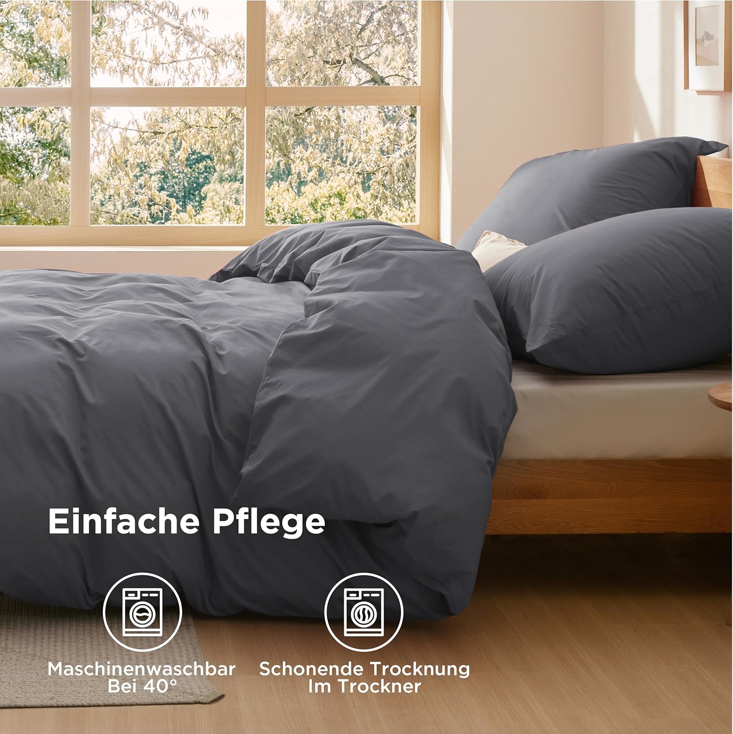 Thumbnail 6 de BEDSURE Bettwäsche 135x200 Baumwolle 4-teilig