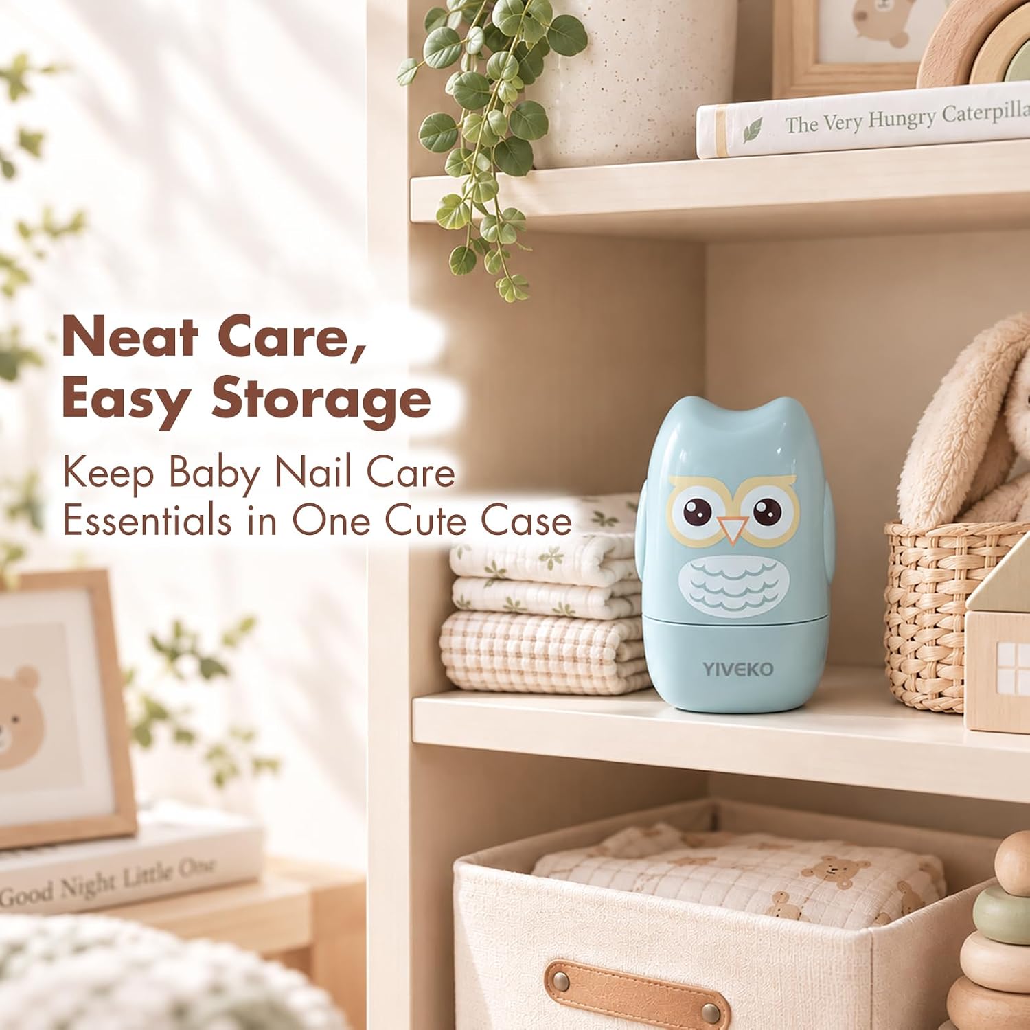 Thumbnail 5 de YIVEKO Baby Nail Kit, 4-in-1 Grooming Set with Blue Owl Case